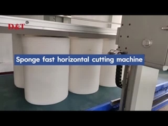 8.14kw Horizontal Sponge Production Line For Flexible PU Foam Cutting