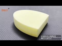 How are sponge cushions cut and shaped?