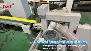 Nail protection dishwashing sponge continuous cutting production line