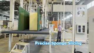 Automatic dish sponge vertical sponge foam cutter